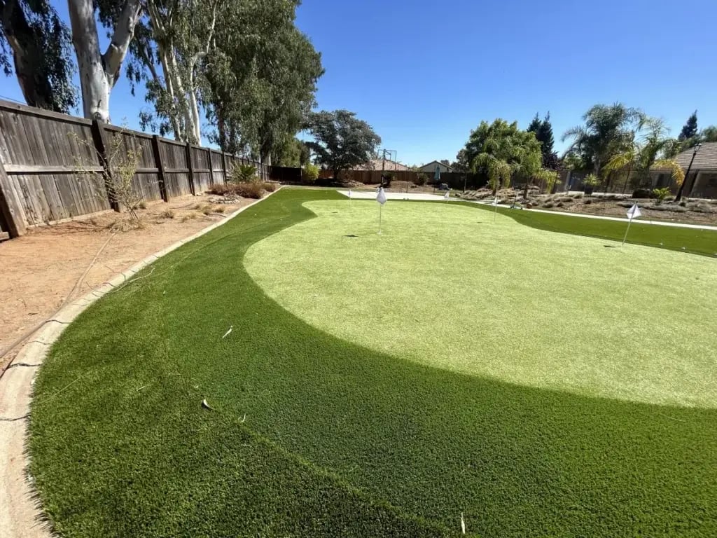 Turf and border install in Oakdale, CA